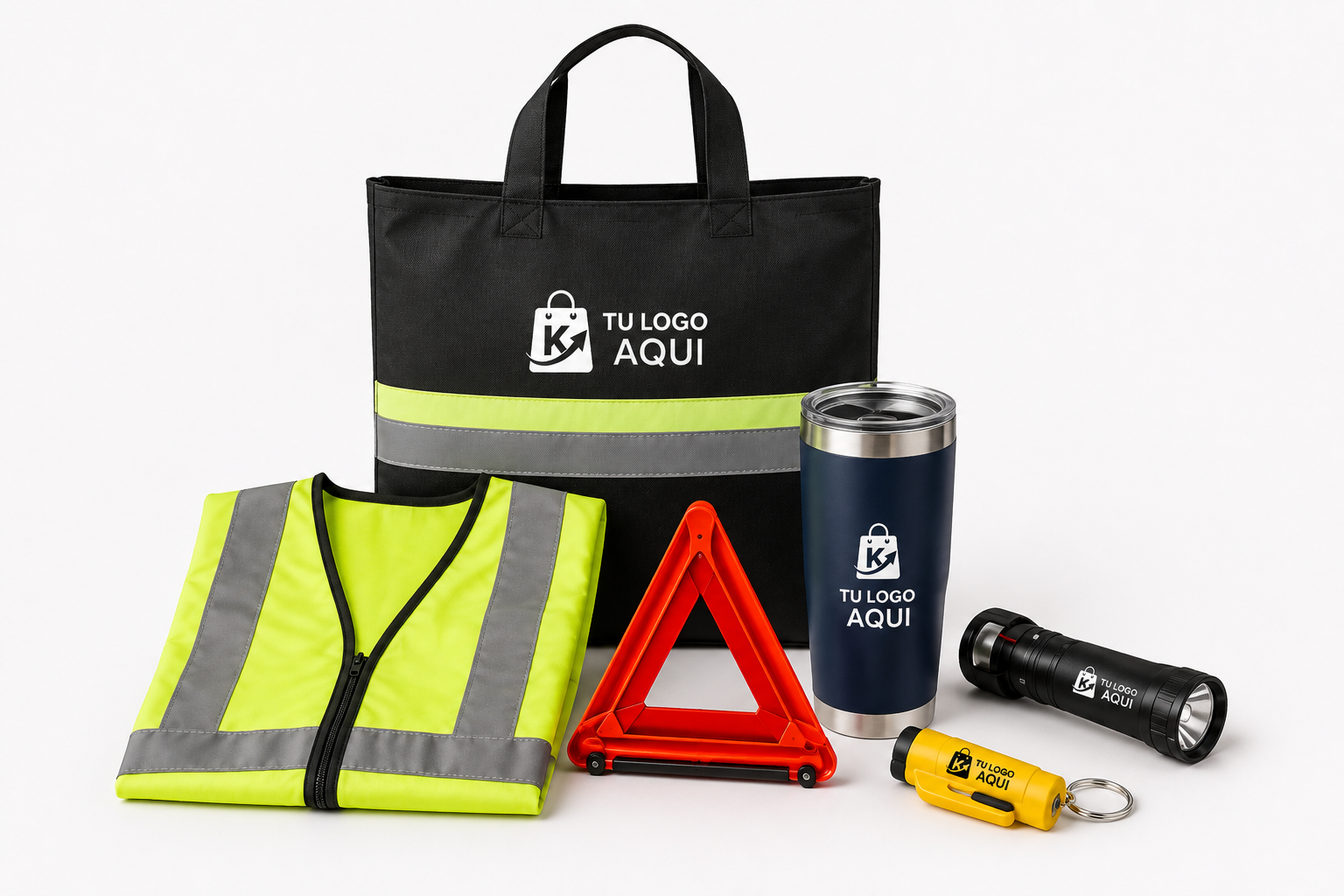 Kit Riesgo Vial — productos de prevención vial corporativa