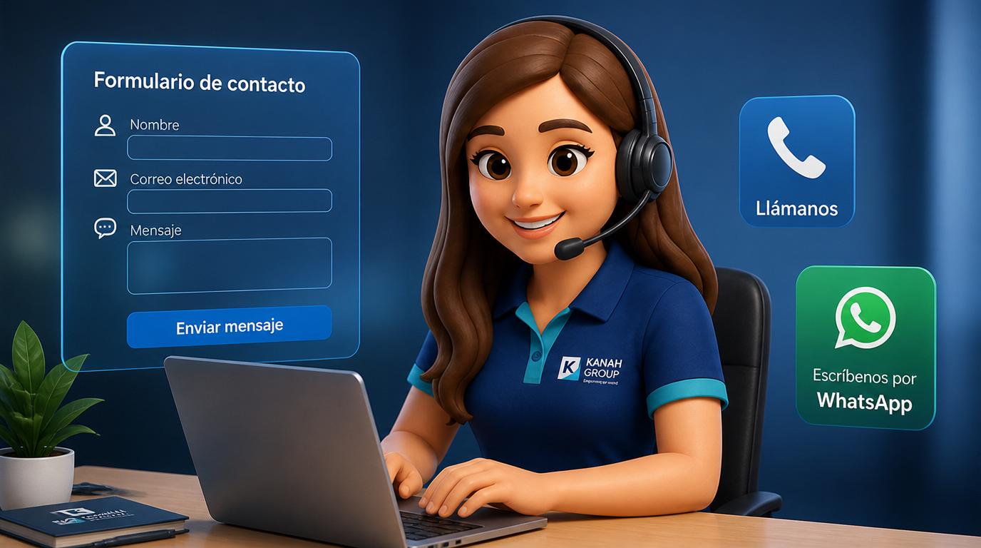 Juanita, asesora de Kanah Group, lista para atenderte