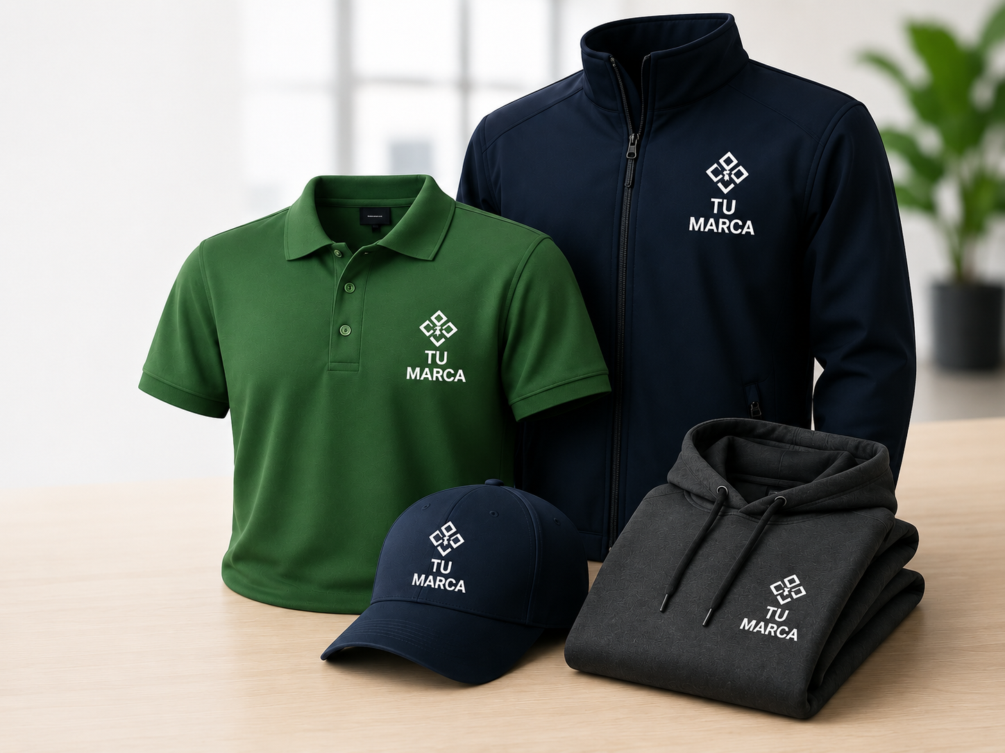 Dotación corporativa: chaquetas, polos, gorras y buzos con bordado y sublimación
